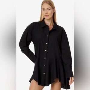 NWT Free People Freya Polplin Long Sleeved Tunic - XS - L